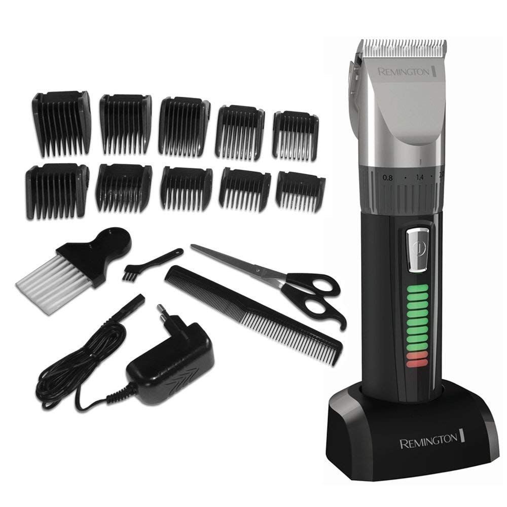 Remington Genius Lithium Powered Hair Clipper, Hc5810, Silver/black