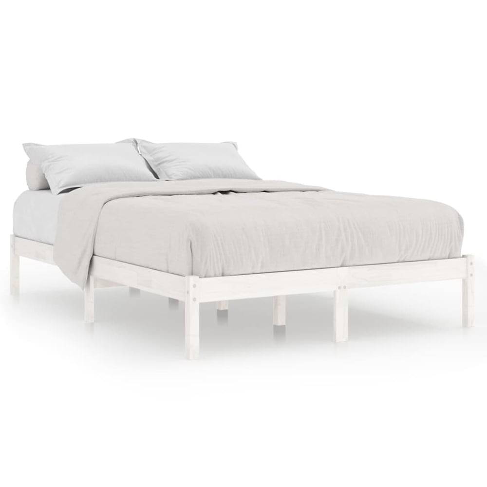 Vidaxl Bed Frame White Solid Pinewood 180x200 Cm 6ft Super King Uk Vidaxl Bed Frame White Solid Pinewood 180x200 Cm 6ft Super King Uk