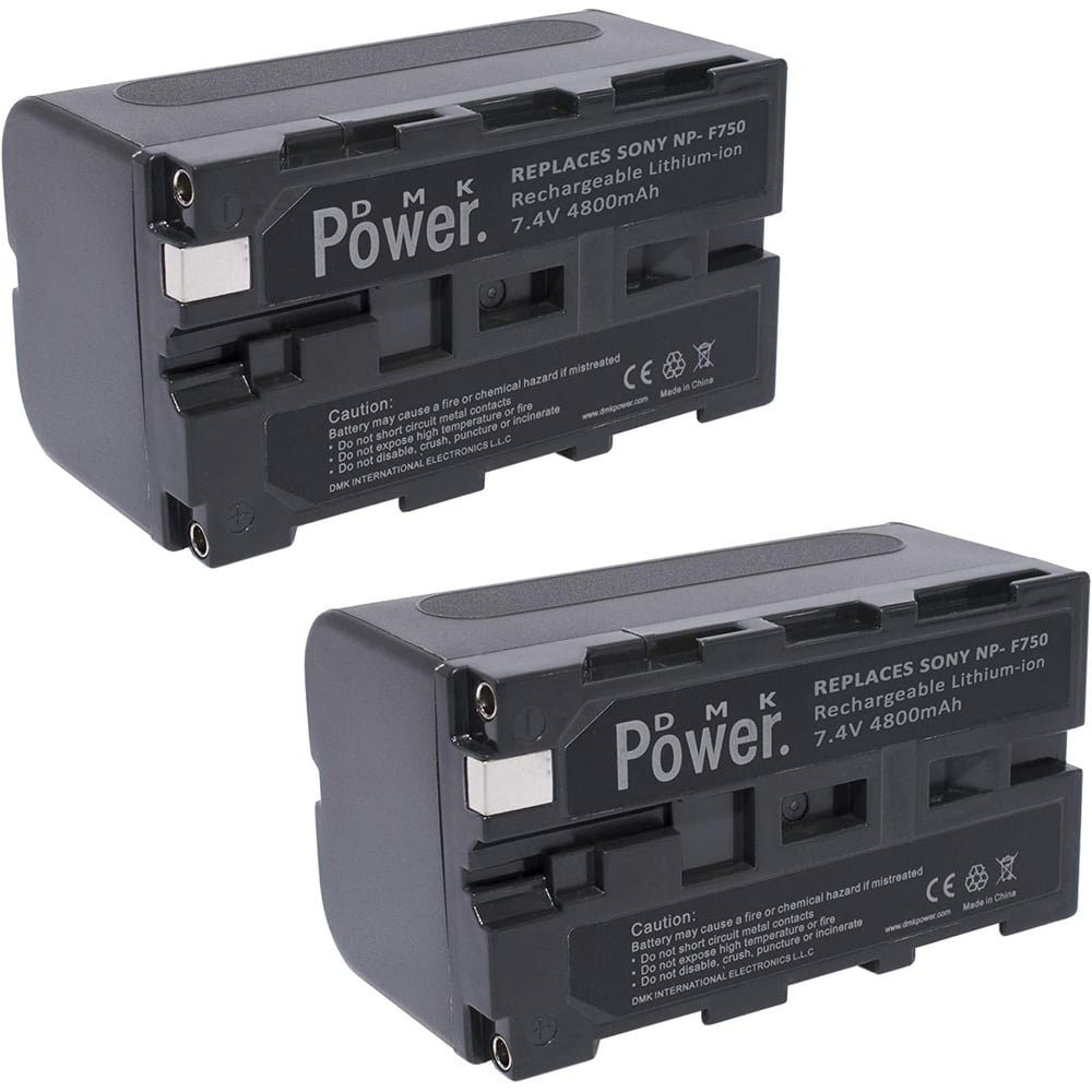 Dmk Power 2pcs Np-f750 Battery 4800mah For Led Video Light And Monitor Only (not For Cameras) Dmk Power 2pcs Np-f750 Battery 4800mah For Led Video Light And Monitor Only (not For Cameras)