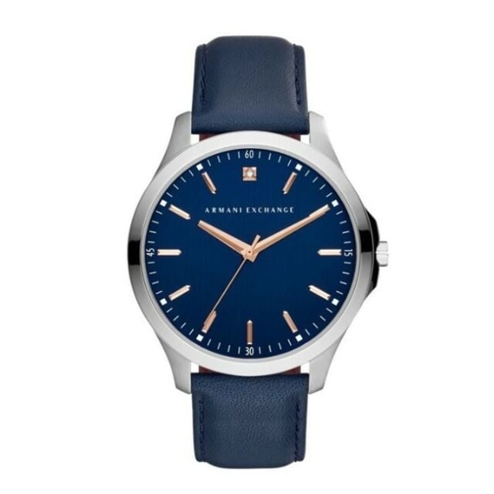 Armani Exchange Blue Leather Men Watch AX2406