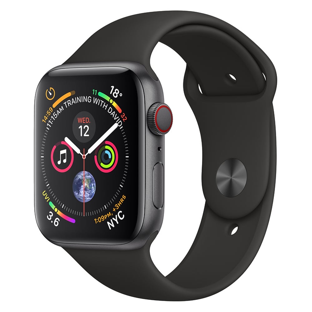 Apple Watch Series 4 GPS + Cellular 44mm Space Grey Aluminum Case With Black Sport Band