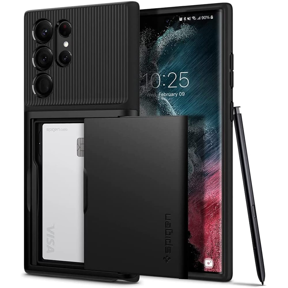 Spigen Slim Armor Cs Designed For Samsung Galaxy S22 Ultra Case Cover (2022) - Black Spigen Slim Armor Cs Designed For Samsung Galaxy S22 Ultra Case Cover (2022) - Black