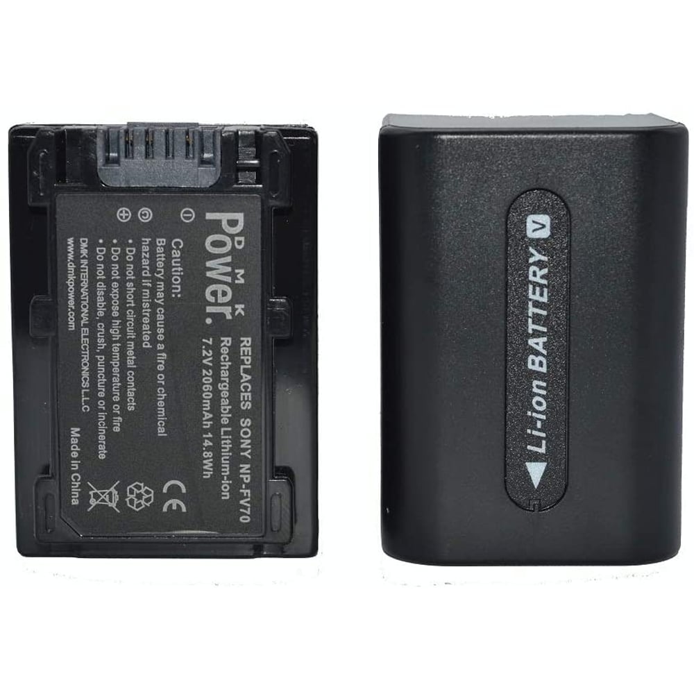 Dmk Power Np-fv70 (2060mah) Battery Compatible With Sony Hdr-cx150 Hdr-cx150v Dcrsx44r Dcrsx44l