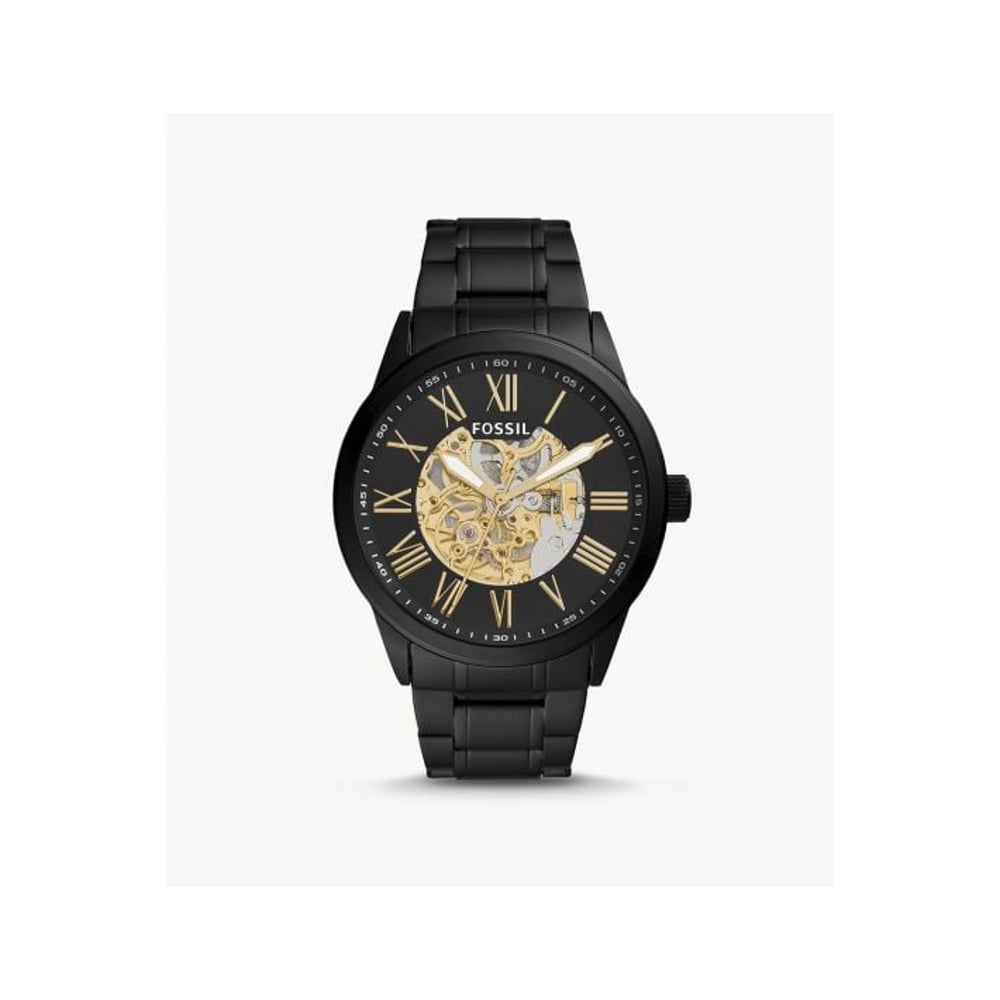 Fossil BQ2092 Flynn Automatic Black Stainless Steel Men's Watch