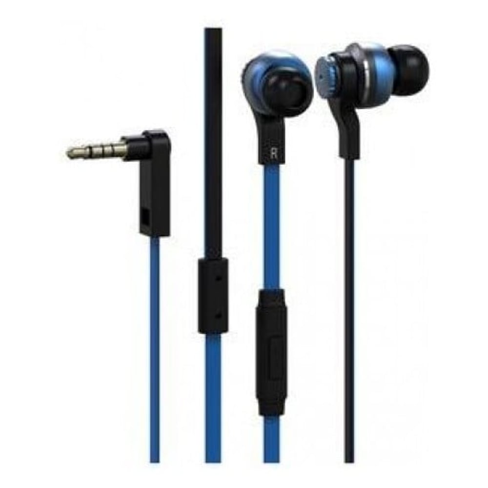 Nushh Dual Driver In Ear Headset With Mic Blue