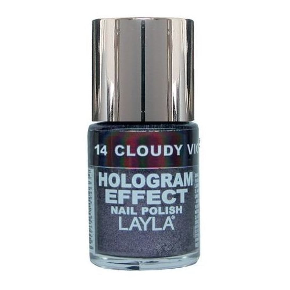 Layla Hologram effect Nail Polish Claudy Violet 014