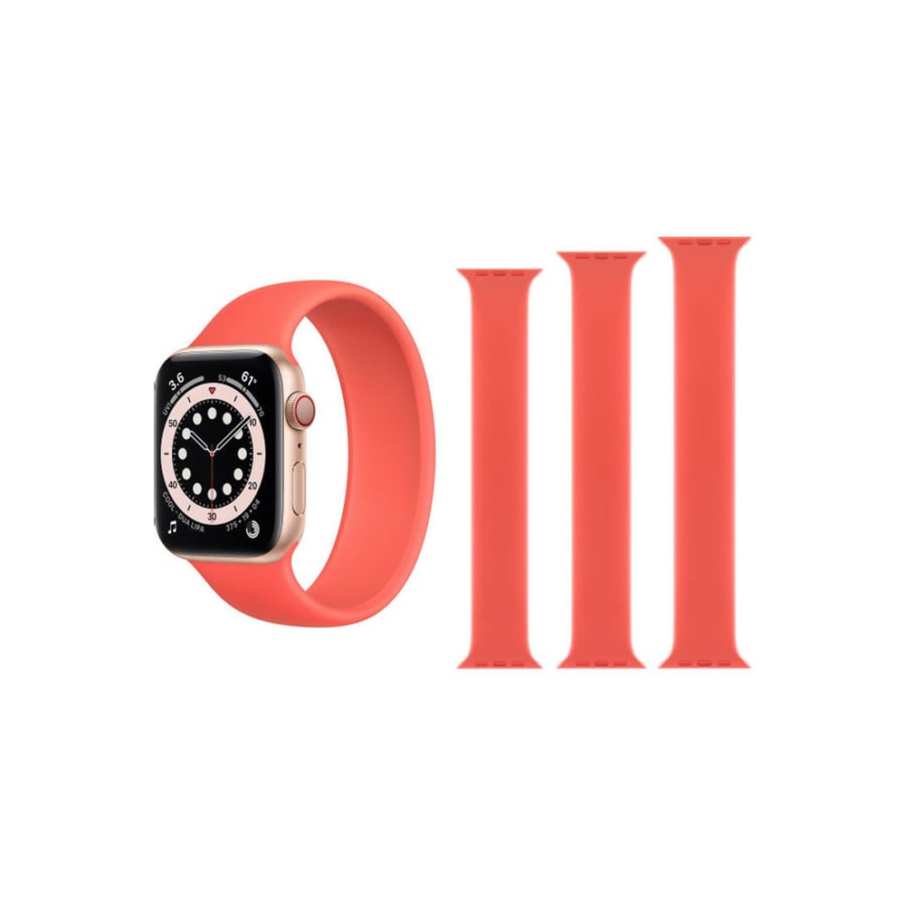HuHa 3-Piece Solo Band for Apple Watch 40/38millimeter Pink Citrus HuHa 3-Piece Solo Band for Apple Watch 40/38millimeter Pink Citrus