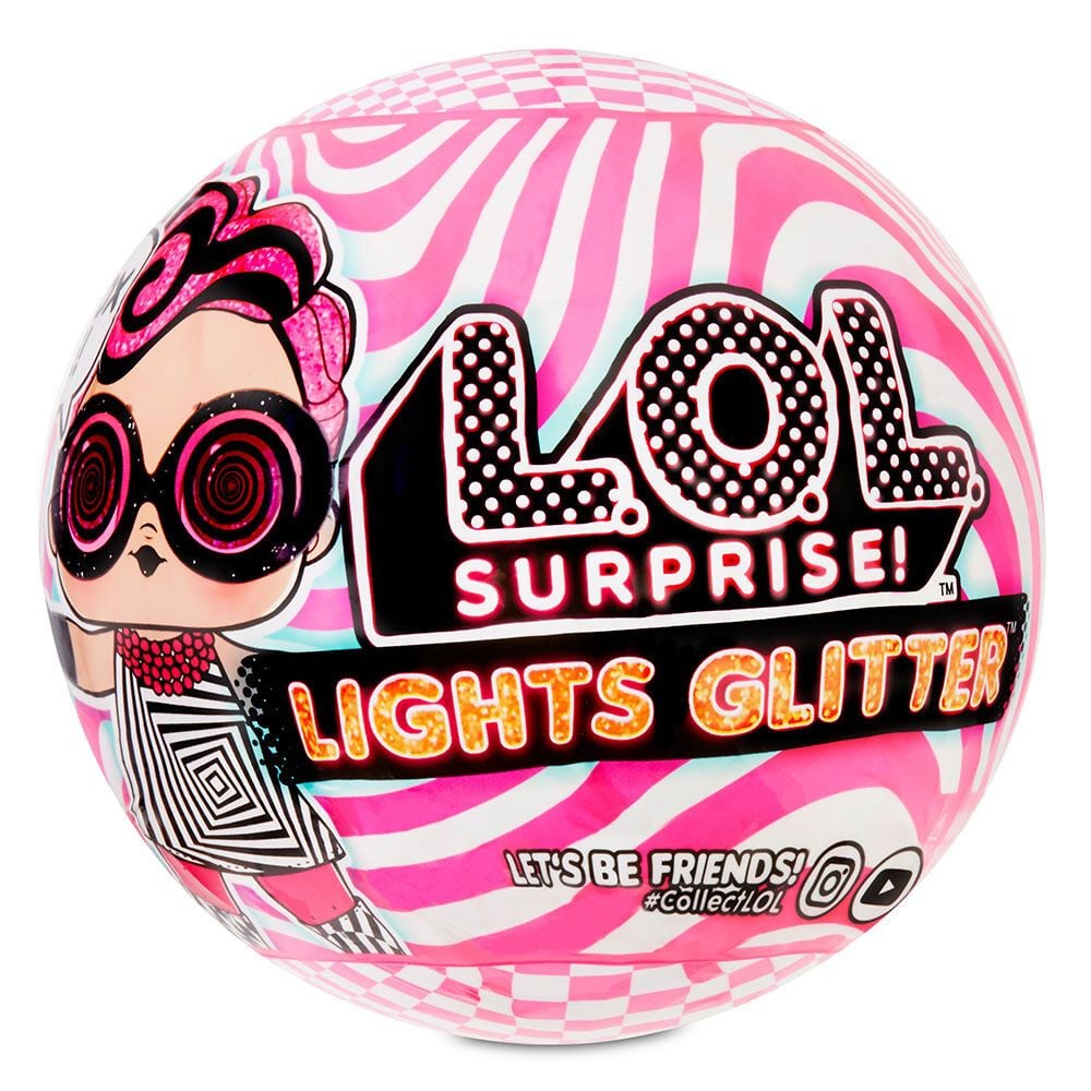 LOL Surpise Lights Glitter 8 Surprise Ball Sparkly Light Up LOL Surpise Lights Glitter 8 Surprise Ball Sparkly Light Up
