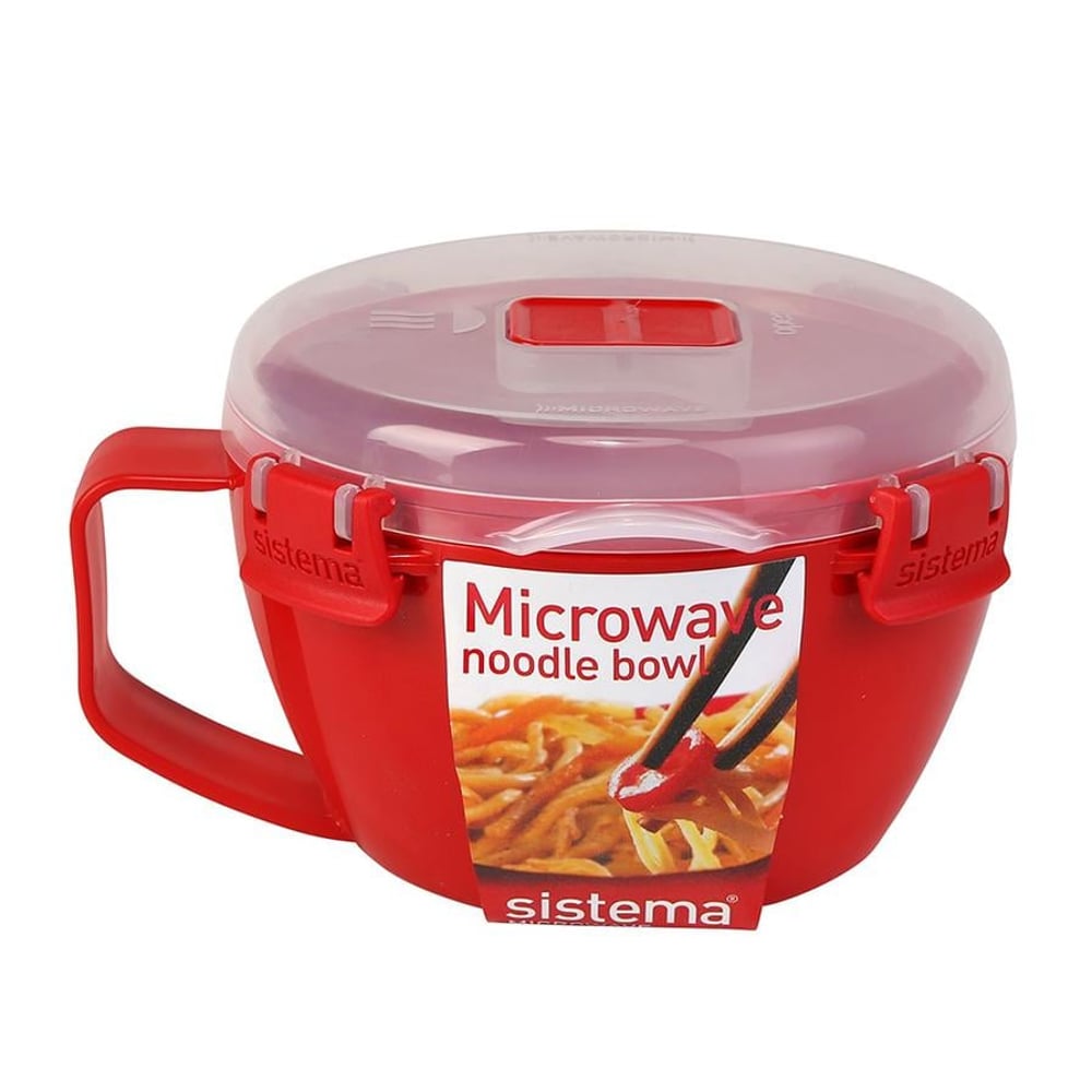 Sistema Microwave Noodle Bowl with Lock (16 x 10 cm Red)