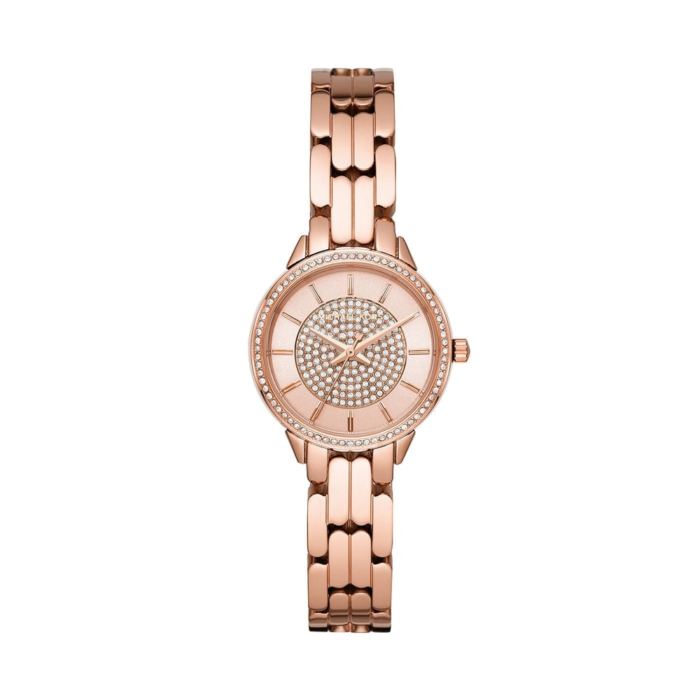 Michael Kors Allie Rose Gold Stainless Steel Women Watch MK4413 Michael Kors Allie Rose Gold Stainless Steel Women Watch MK4413