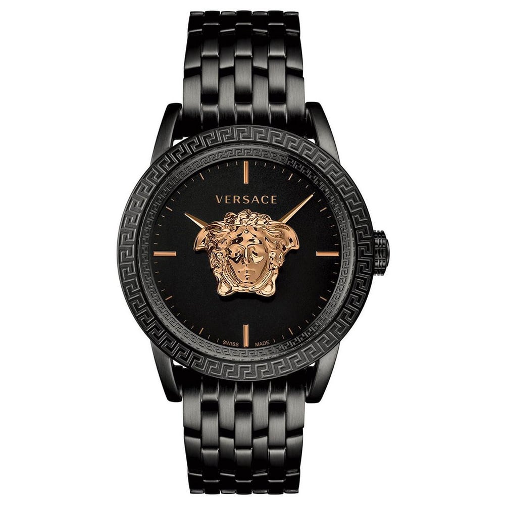 Versace Palazzo Empire Black Stainless Steel Watch For Men VERD00518