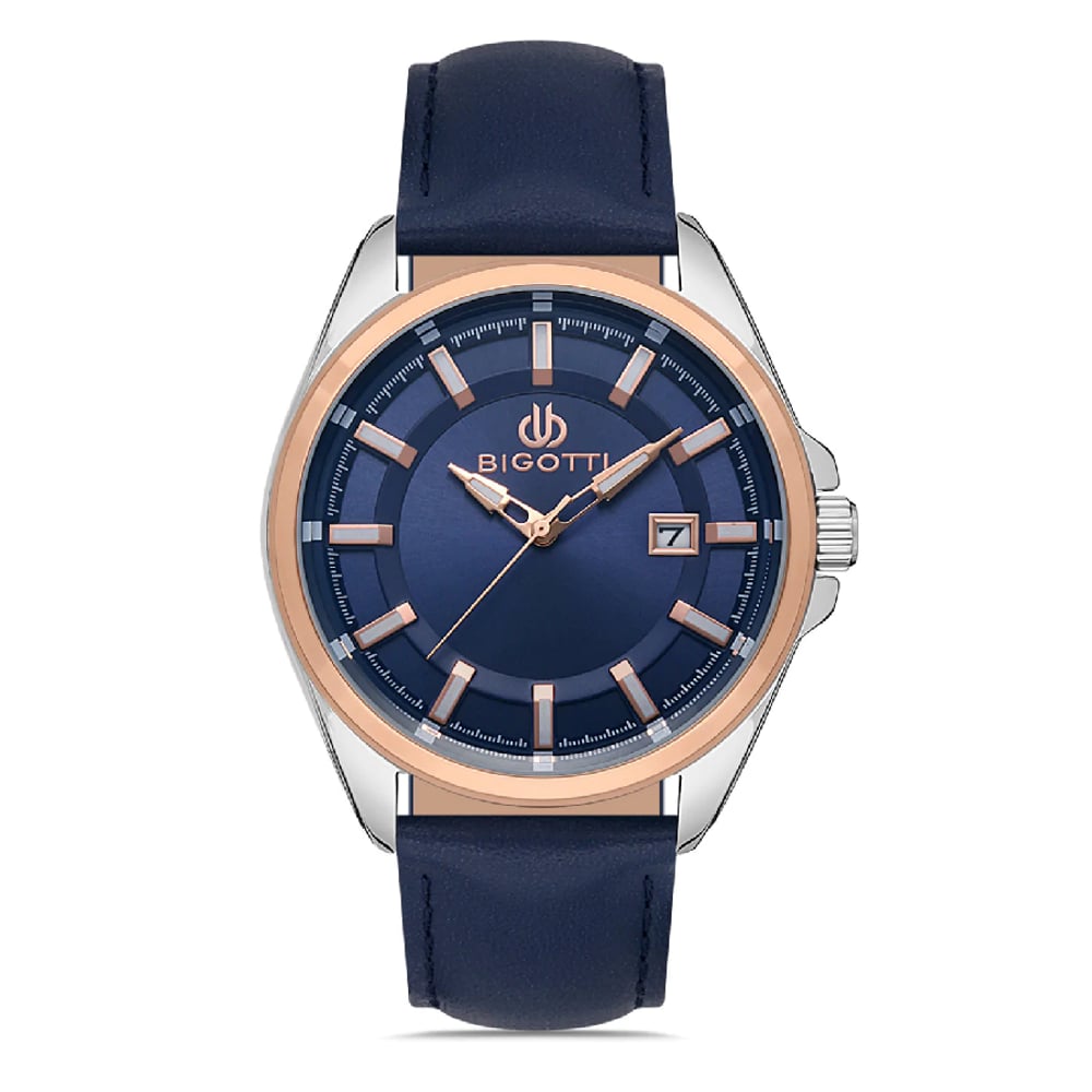 Bigotti Napoli Mens Leather Strap Watch - Bg.1.10327-2 Bigotti Napoli Mens Leather Strap Watch - Bg.1.10327-2