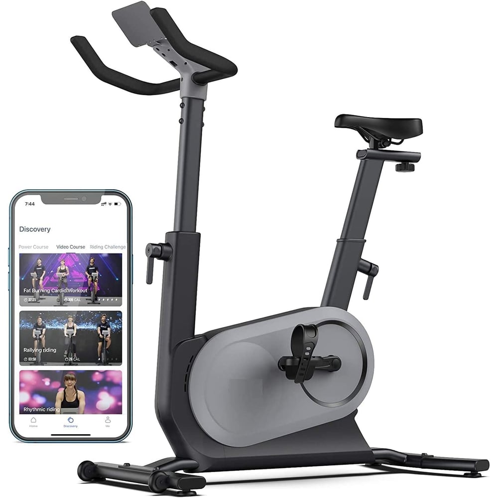 ULTIMAX Exercise Bike, Smart AI based Exercise Indoor Cycling Bike with Auto Resistance, Bluetooth Connected Fitness Upright Bike Compatible APP, FTP Power Training Stationary Bike for Home Gym ULTIMAX Exercise Bike, Smart AI based Exercise Indoor Cycling Bike with Auto Resistance, Bluetooth Connected Fitness Upright Bike Compatible APP, FTP Power Training Stationary Bike for Home Gym