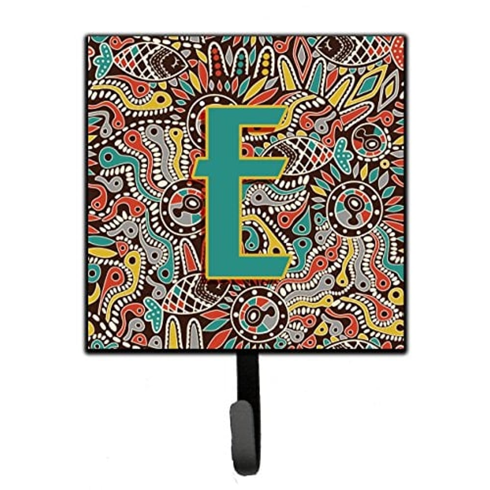 Caroline's Treasures Cj2013-Esh4 Letter E Retro Tribal Alphabet Initial Leash Or Key Holder, 7Hx4.25W, Multicolor