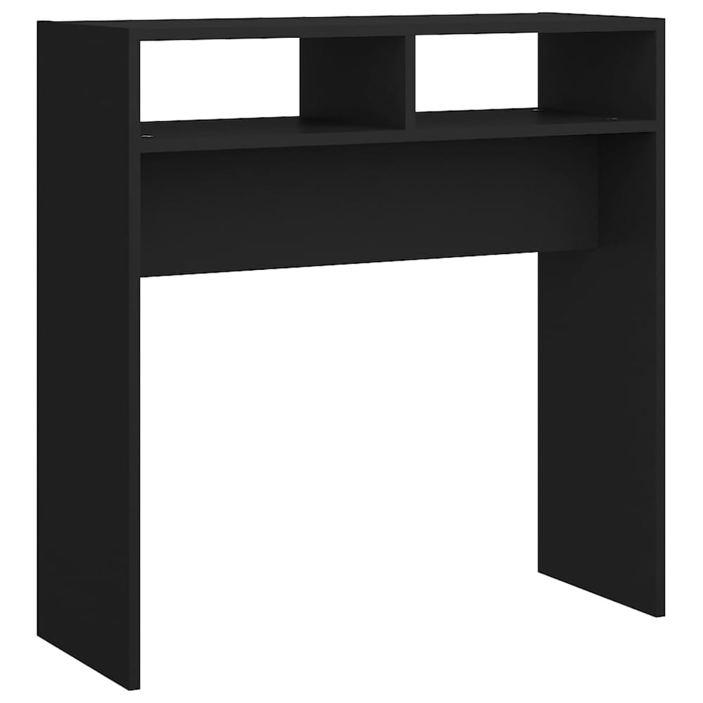 فيداكسل طاولة كونسول أسود 78x30x80 سم خشب بتصميم هندسي