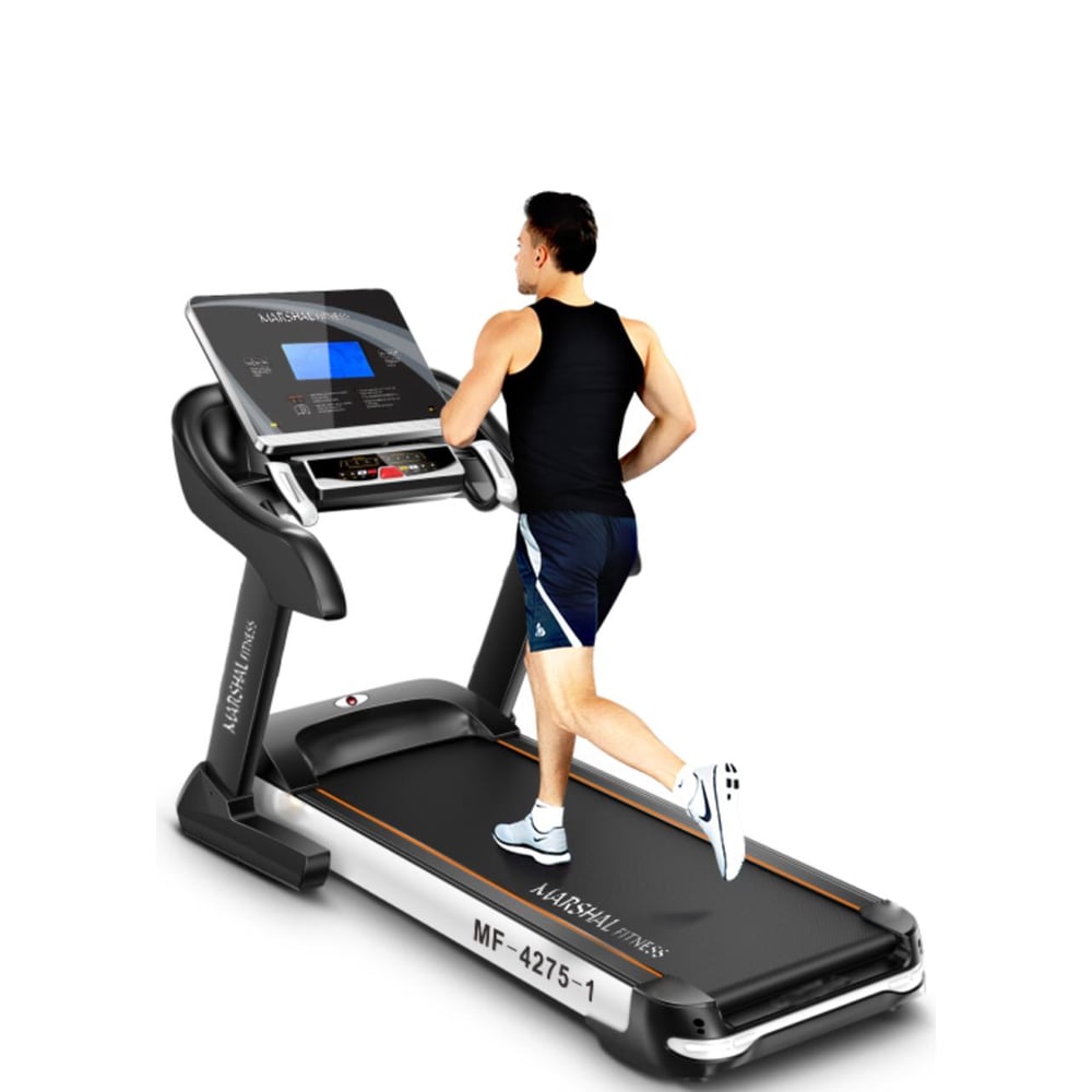 Marshal Fitness 6.0 Hp Dc Motorized Treadmill With 7 Lcd Display Screen - No Massager Marshal Fitness 6.0 Hp Dc Motorized Treadmill With 7 Lcd Display Screen - No Massager