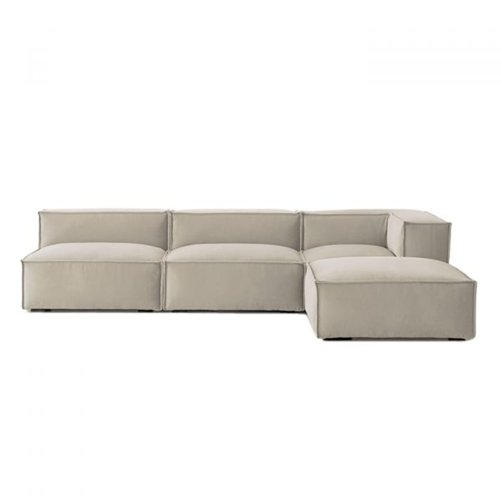 Asghar Furniture - Minimalist L-Shaped Sofa Set - Grey Asghar Furniture - Minimalist L-Shaped Sofa Set - Grey