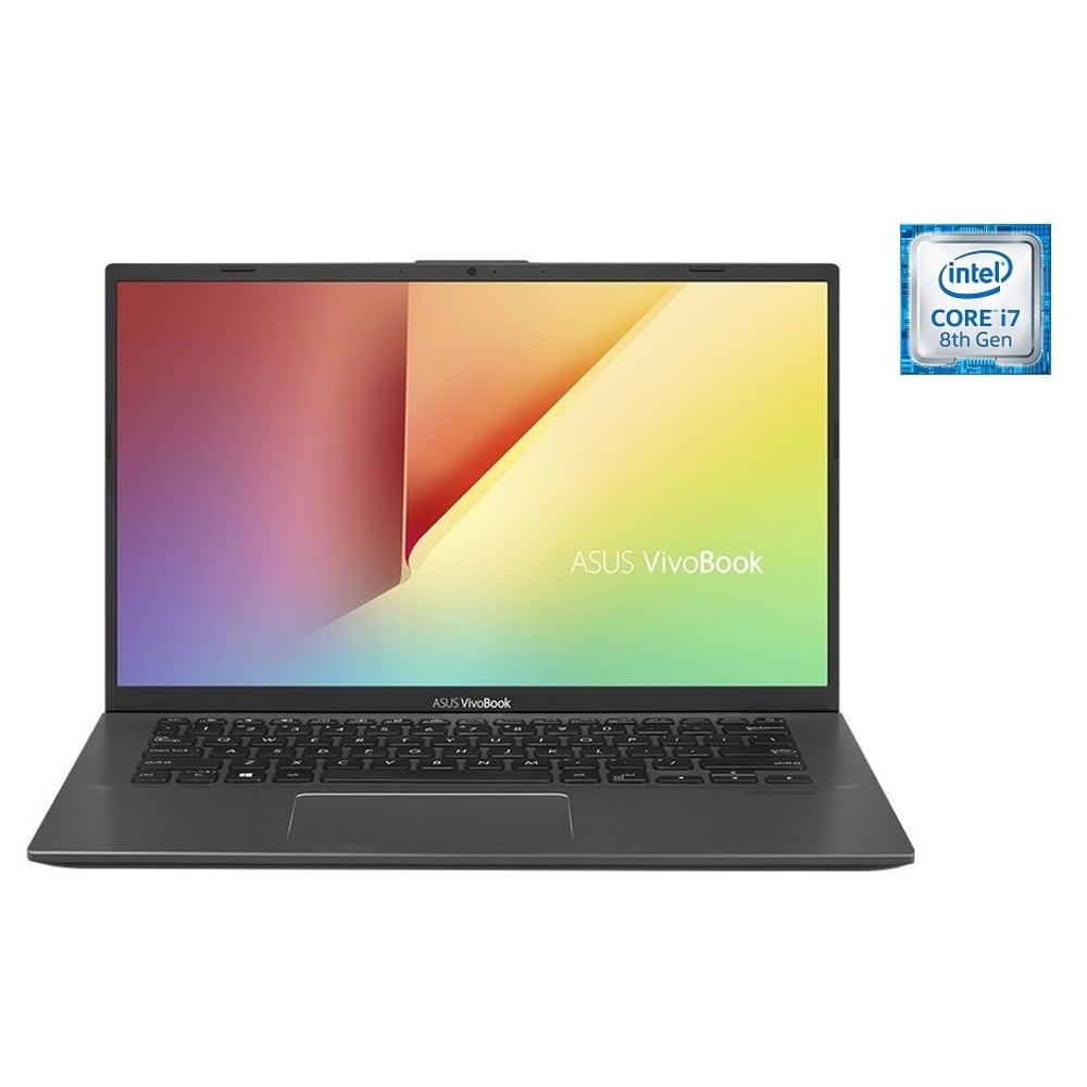 Asus VivoBook A412UA-EK283T Laptop - Core i5 1.6GHz 4GB 1TB Shared Win10 14inch FHD Slate Grey English/Arabic Keyboard