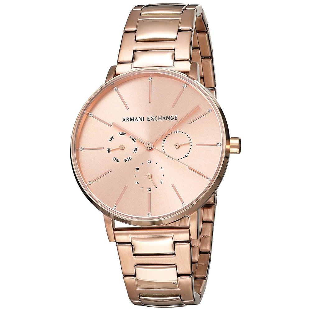 Armani Exchange Lola Rose Gold Stainless Steel Women Watch AX5552