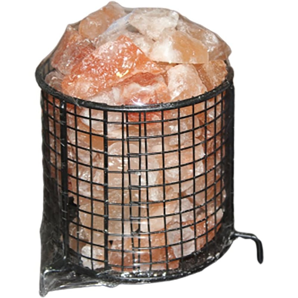 Himalayan Salt Iron Basket with Salt Chunk Himalayan Salt Iron Basket with Salt Chunk