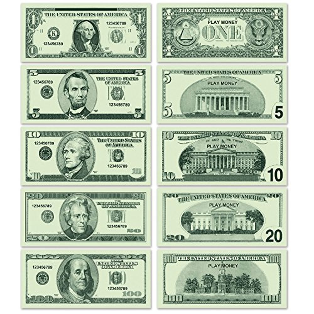 Beistle Large Paper Play Money 200 Piece Casino Party Supplies Western Favors Educational Games, 9 Beistle Large Paper Play Money 200 Piece Casino Party Supplies Western Favors Educational Games, 9