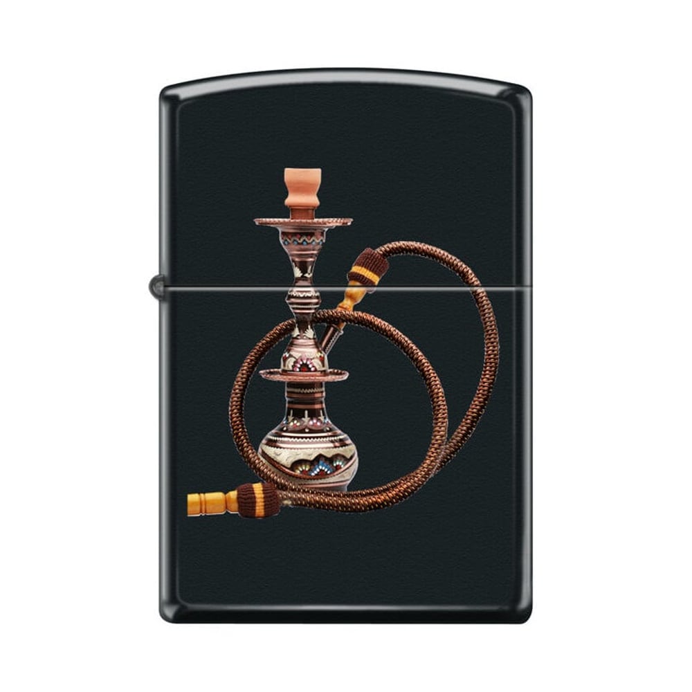 Zippo Classic Lighter 218-ci405079 Modern Hookah Multi Colored Design | Windproof | Black Matte Zippo Classic Lighter 218-ci405079 Modern Hookah Multi Colored Design | Windproof | Black Matte