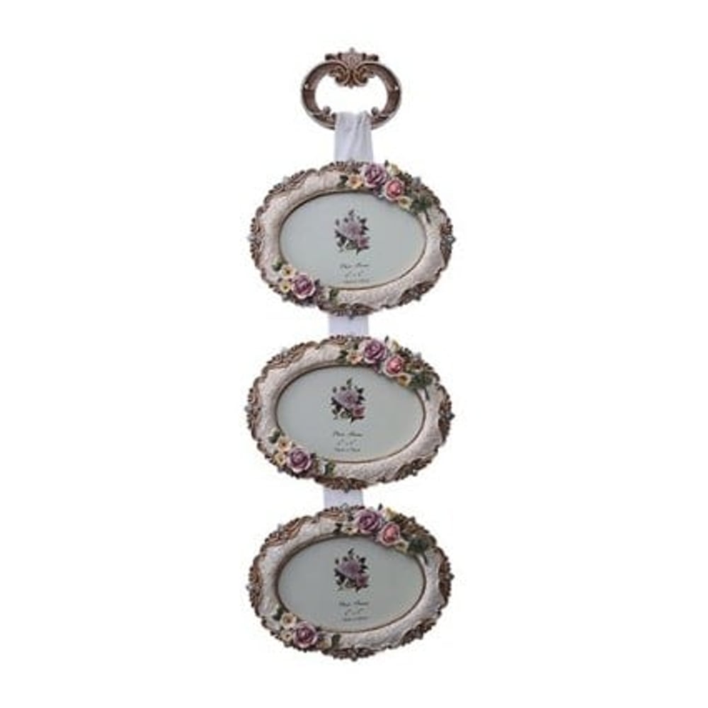 Pan Emirates Gaily 3 Oval Hanging Photo Frame 6x4