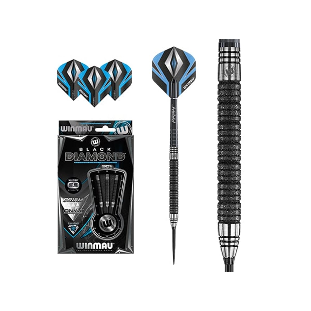 Winmau Black Diamond 90% Tungsten Steeltip Darts Winmau Black Diamond 90% Tungsten Steeltip Darts