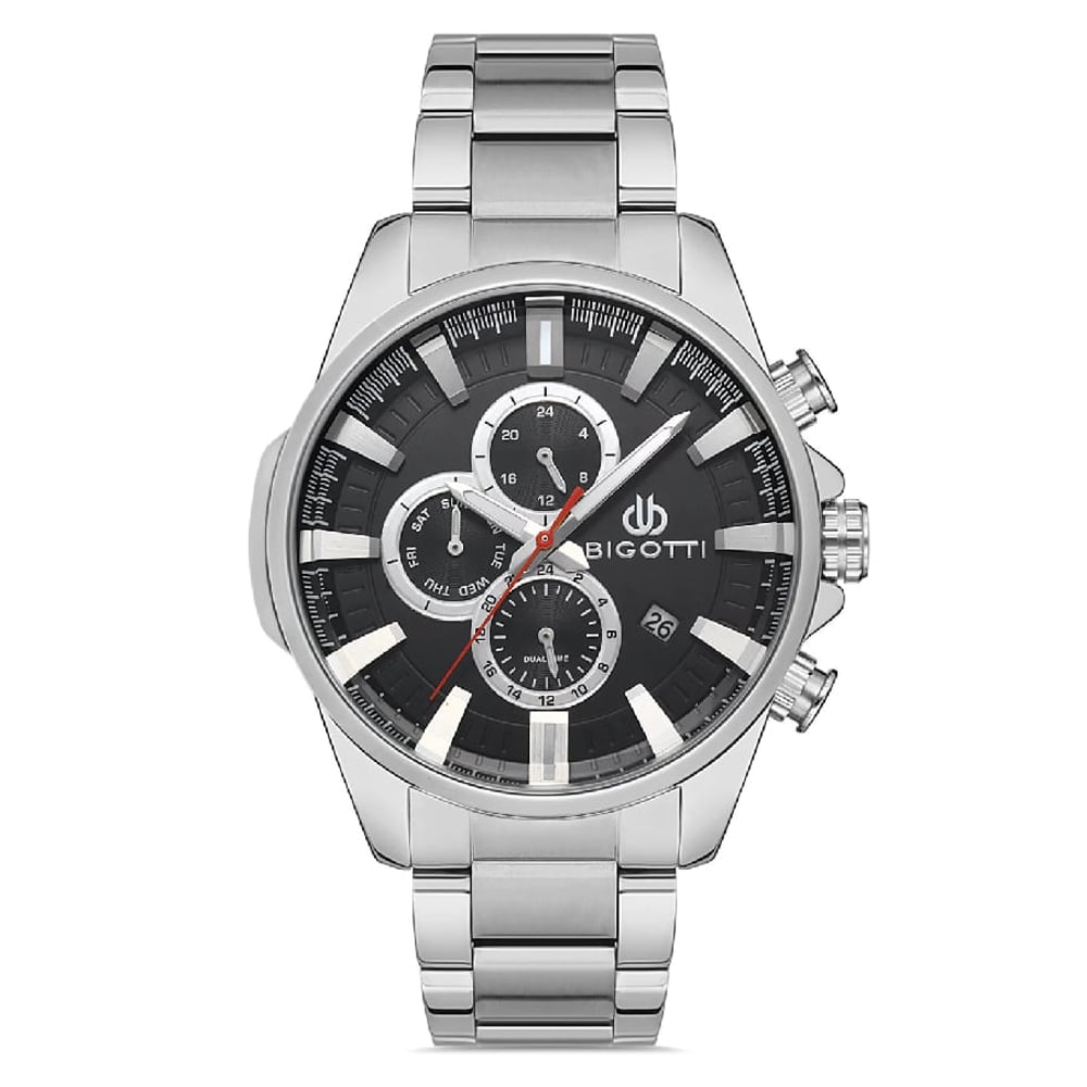 Bigotti Milano Mens Stainless Steel Strap Watch - BG.1.10336-1 Bigotti Milano Mens Stainless Steel Strap Watch - BG.1.10336-1