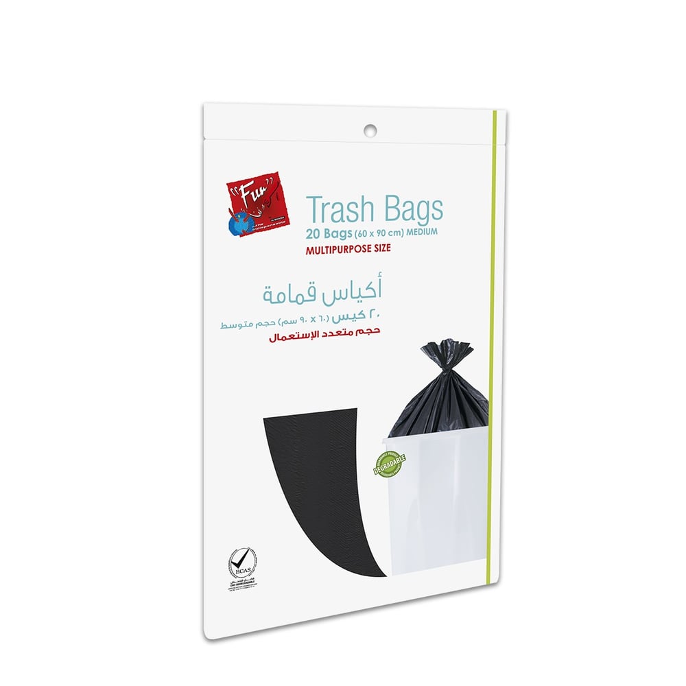 Fun® Indispensable Biodegradable Garbage Trash Bag, 30 Gallons - Pack of 20 Fun® Indispensable Biodegradable Garbage Trash Bag, 30 Gallons - Pack of 20