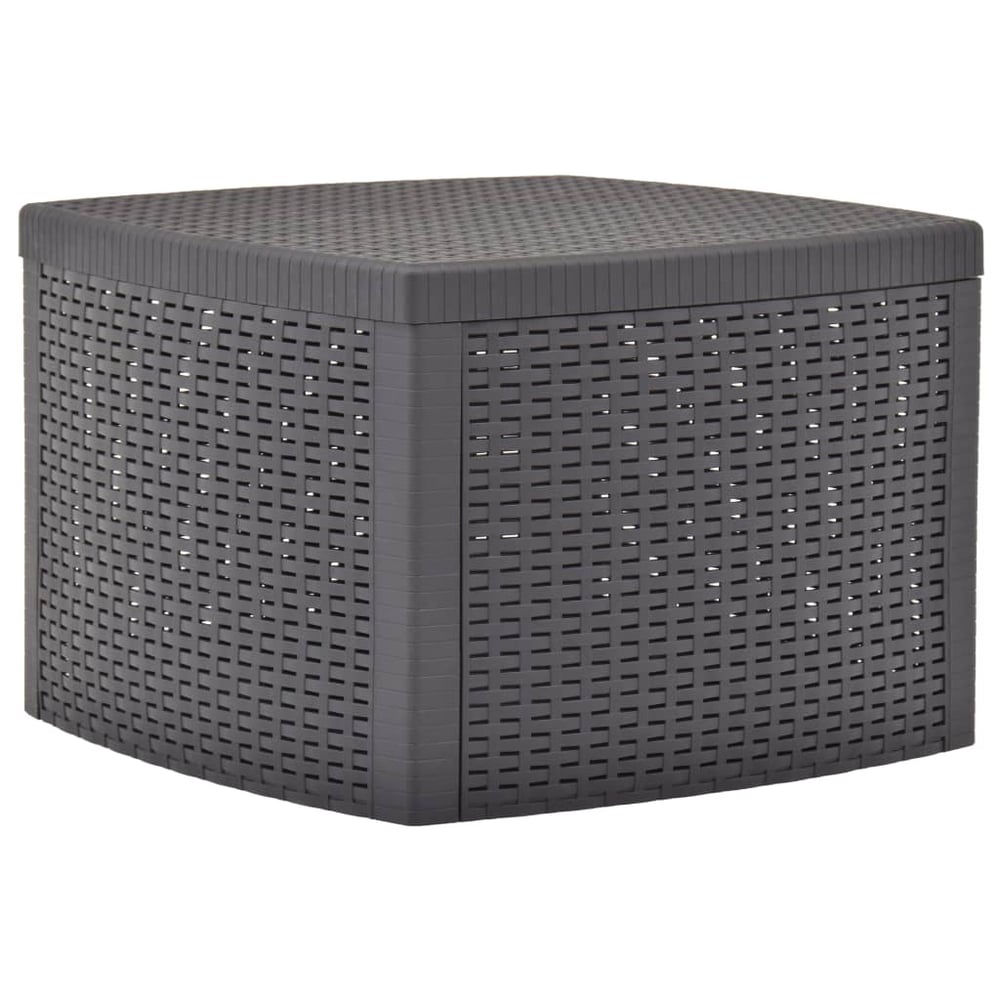 vidaXL Side Table Mocha 54x54x36.5 cm Plastic vidaXL Side Table Mocha 54x54x36.5 cm Plastic