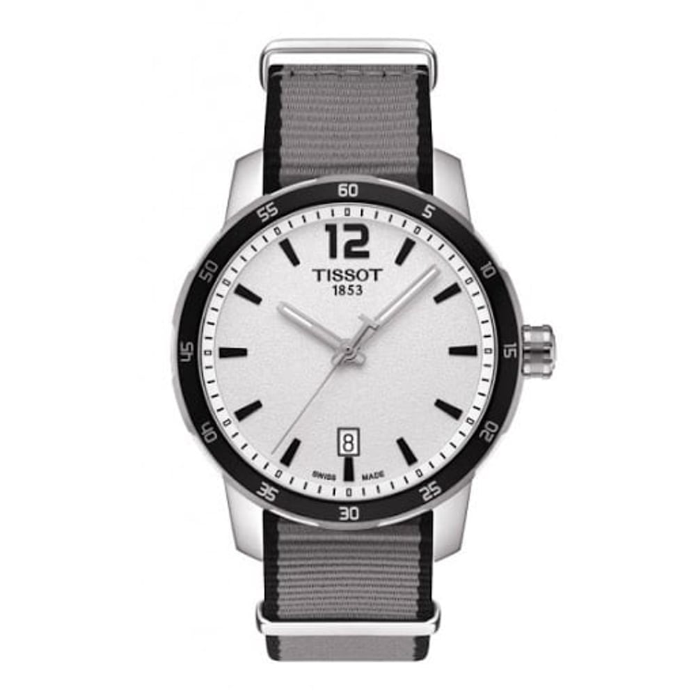 Tissot Quickster Grey Nylon Men Watch T095.410.17.037.00 Tissot Quickster Grey Nylon Men Watch T095.410.17.037.00