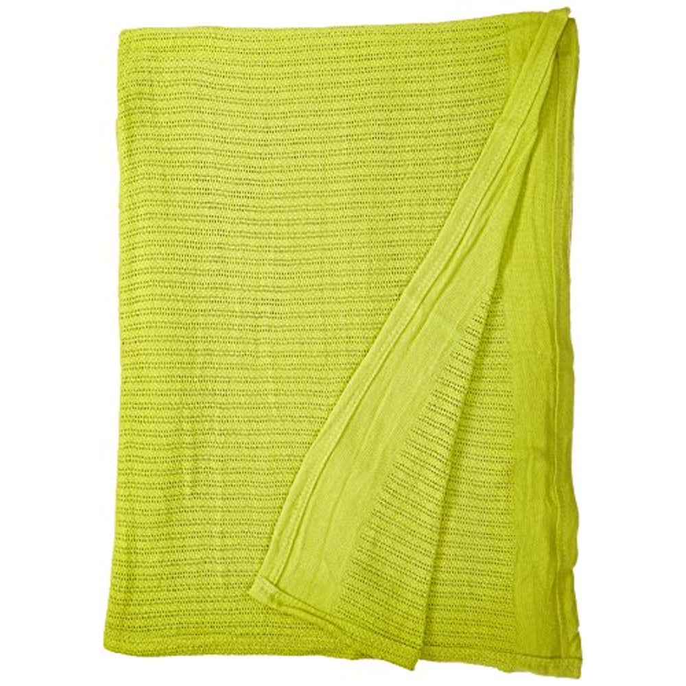 Fiesta Thermal Cotton Blanket, King, Lemongrass Green Fiesta Thermal Cotton Blanket, King, Lemongrass Green