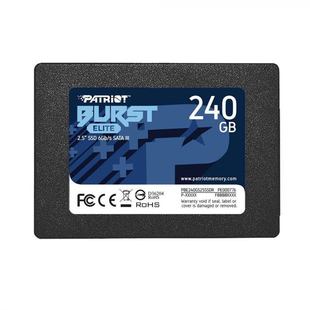 Patriot Burst Elite 2.5 240gb Sata Iii Internal Solid State Drive Ssd Pbe240gs25ssdr