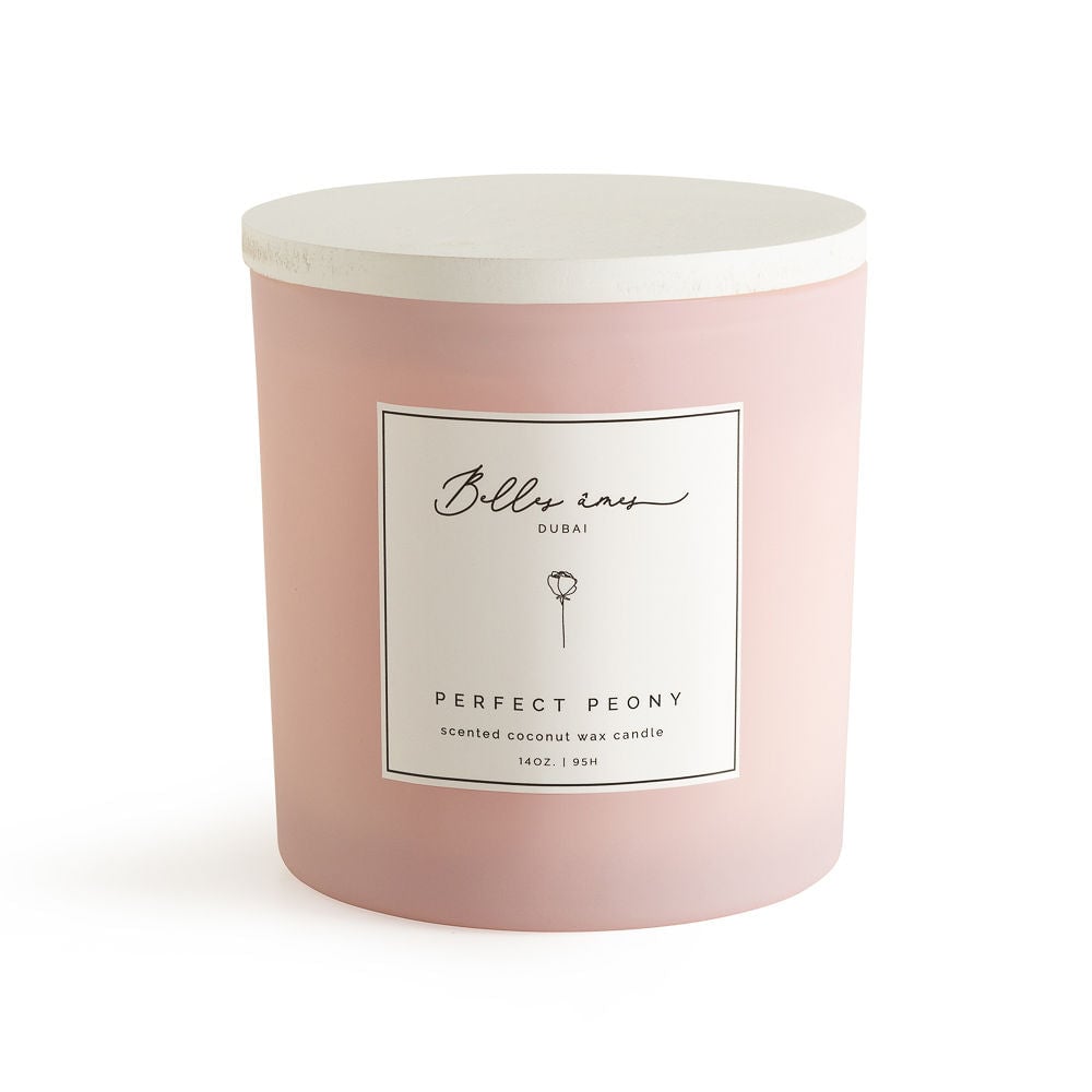Belles Ames Jar Candle -perfect Peony