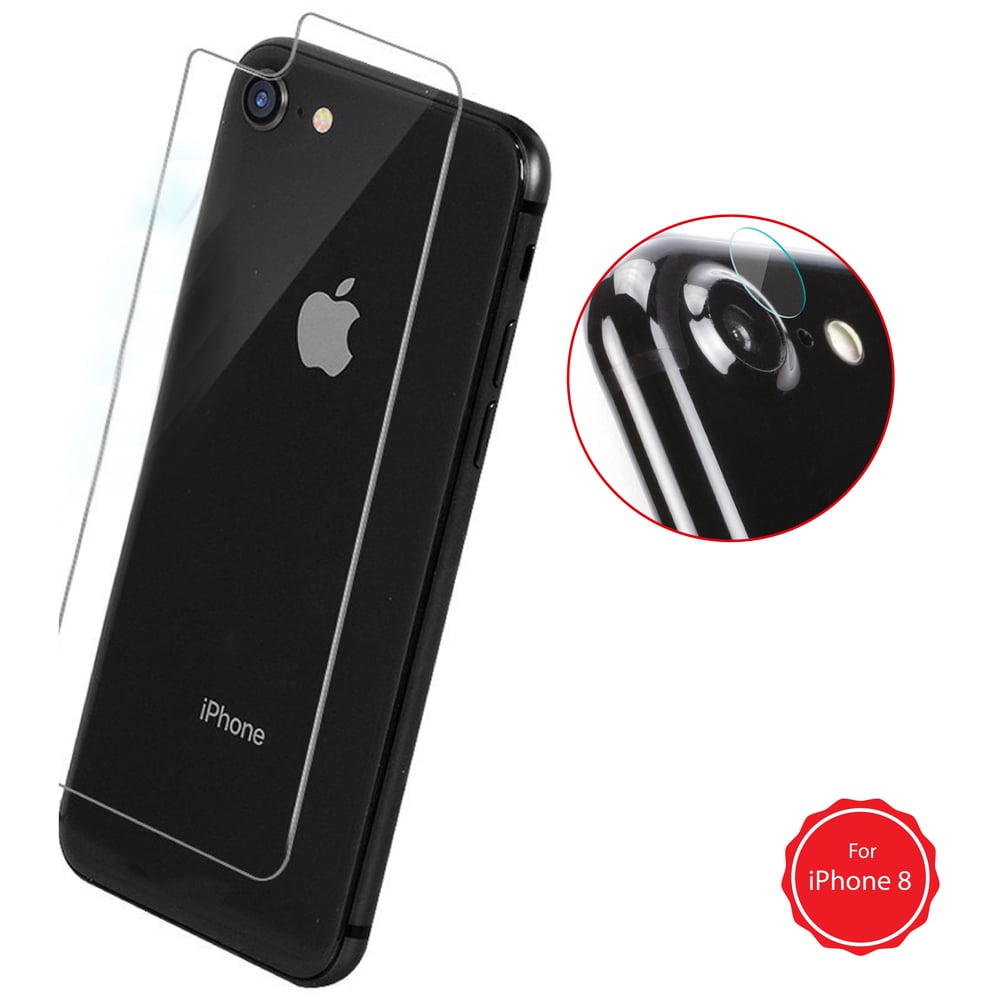 Trands Back Tempered Glass Protector For Apple iPhone 8 - SP3423