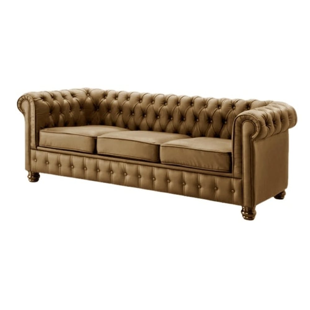 Ingles Sofa Sets Three Seater Sofa in Brown Color