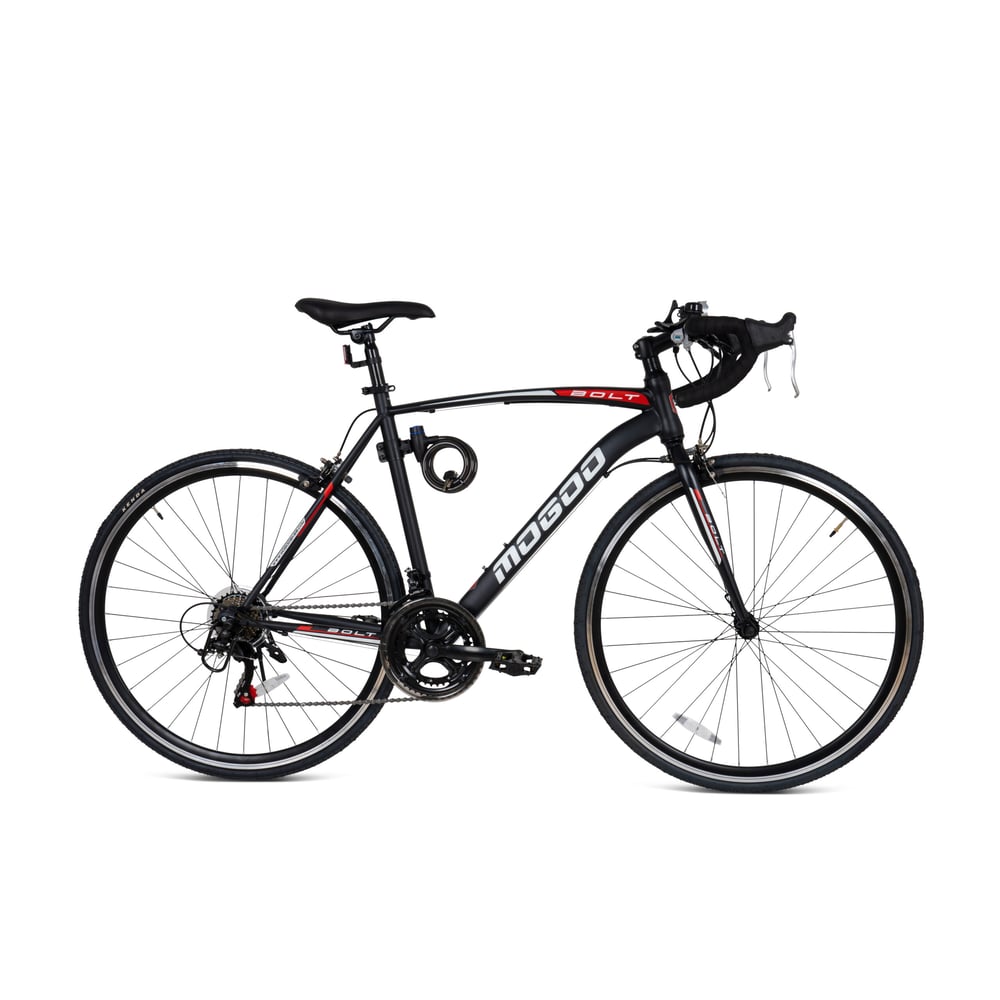 Mogoo Bolt Road Bike 700c Shimano Black, 53 Cm Mogoo Bolt Road Bike 700c Shimano Black, 53 Cm