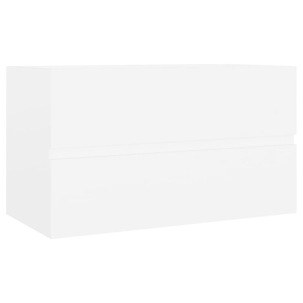 Vidaxl Sink Cabinet White 80x38.5x45 Cm Engineered Wood Vidaxl Sink Cabinet White 80x38.5x45 Cm Engineered Wood