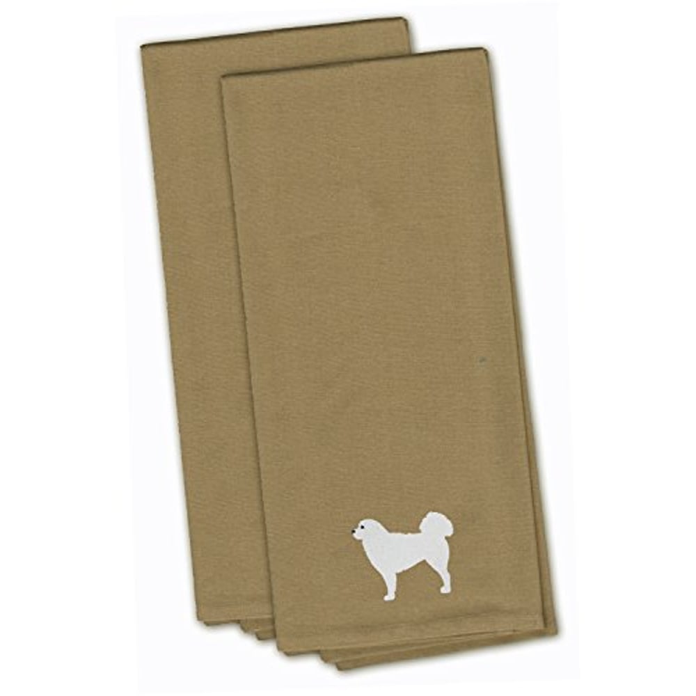 Caroline's Treasures Polish Tatra Sheepdog Tan Embroidered Kitchen Towel Set Of 2, 19 X 25, Multicolor Bb3427Tntwe Caroline's Treasures Polish Tatra Sheepdog Tan Embroidered Kitchen Towel Set Of 2, 19 X 25, Multicolor Bb3427Tntwe