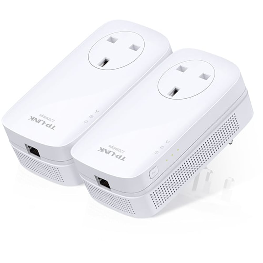TPLink AV1200 Gigabit Passthrough Powerline AC WiFi Adapter Starter