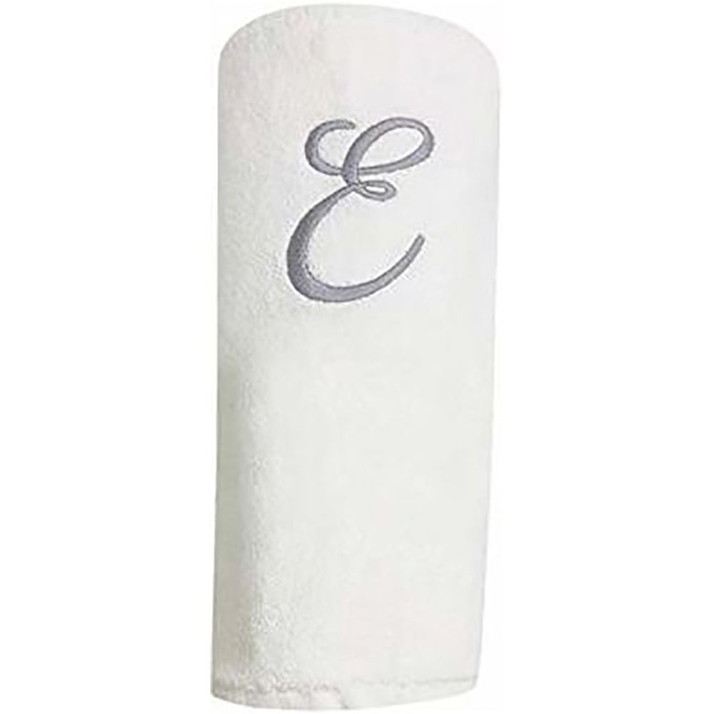 Personalized For You Cotton White E Embroidery Bath Towel 70*140 cm Personalized For You Cotton White E Embroidery Bath Towel 70*140 cm