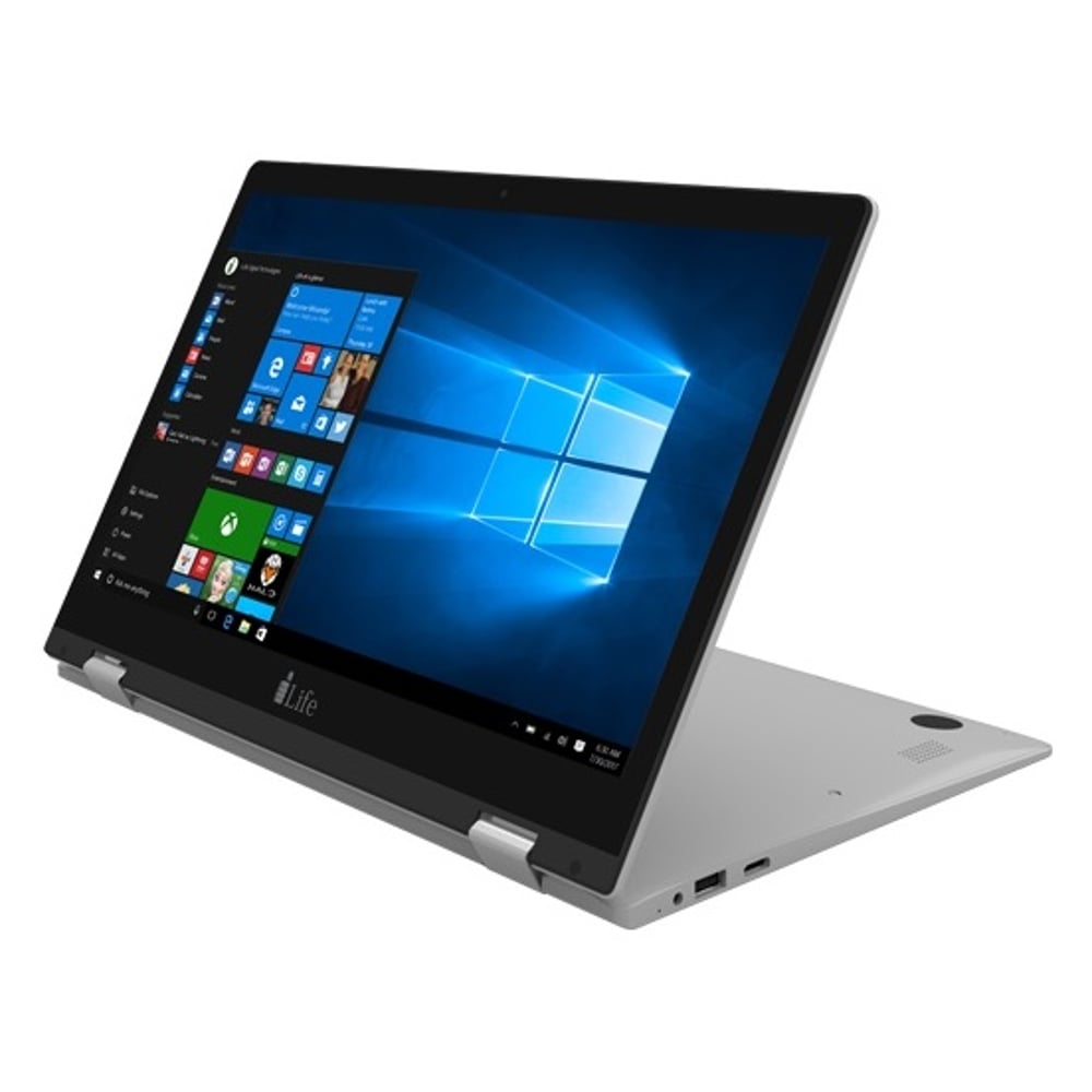 i-Life ZedNote II S Convertible Touch Laptop - Atom 1.8GHz 2GB 32GB Shared Win10 13.3inch FHD Silver