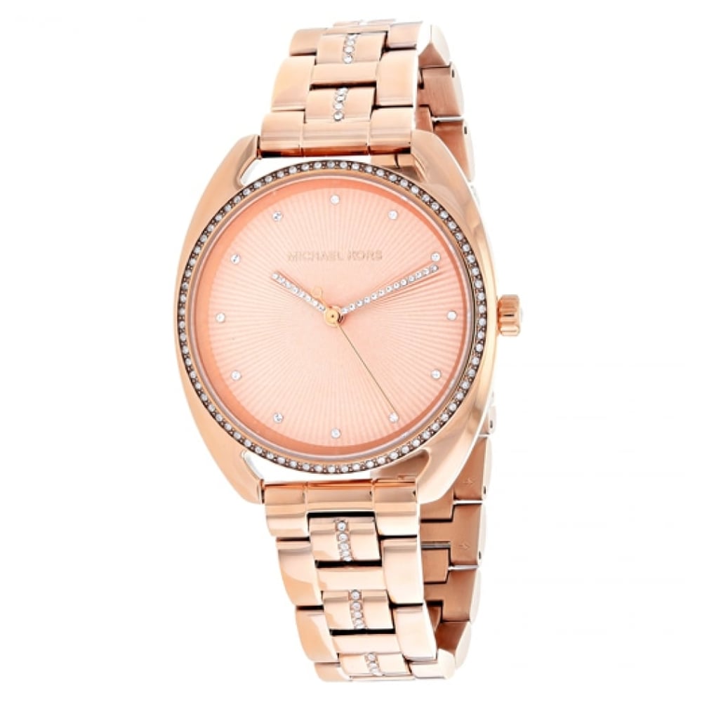 Michael Kors MK3677 Libby Rose Gold Dial Ladies Watch