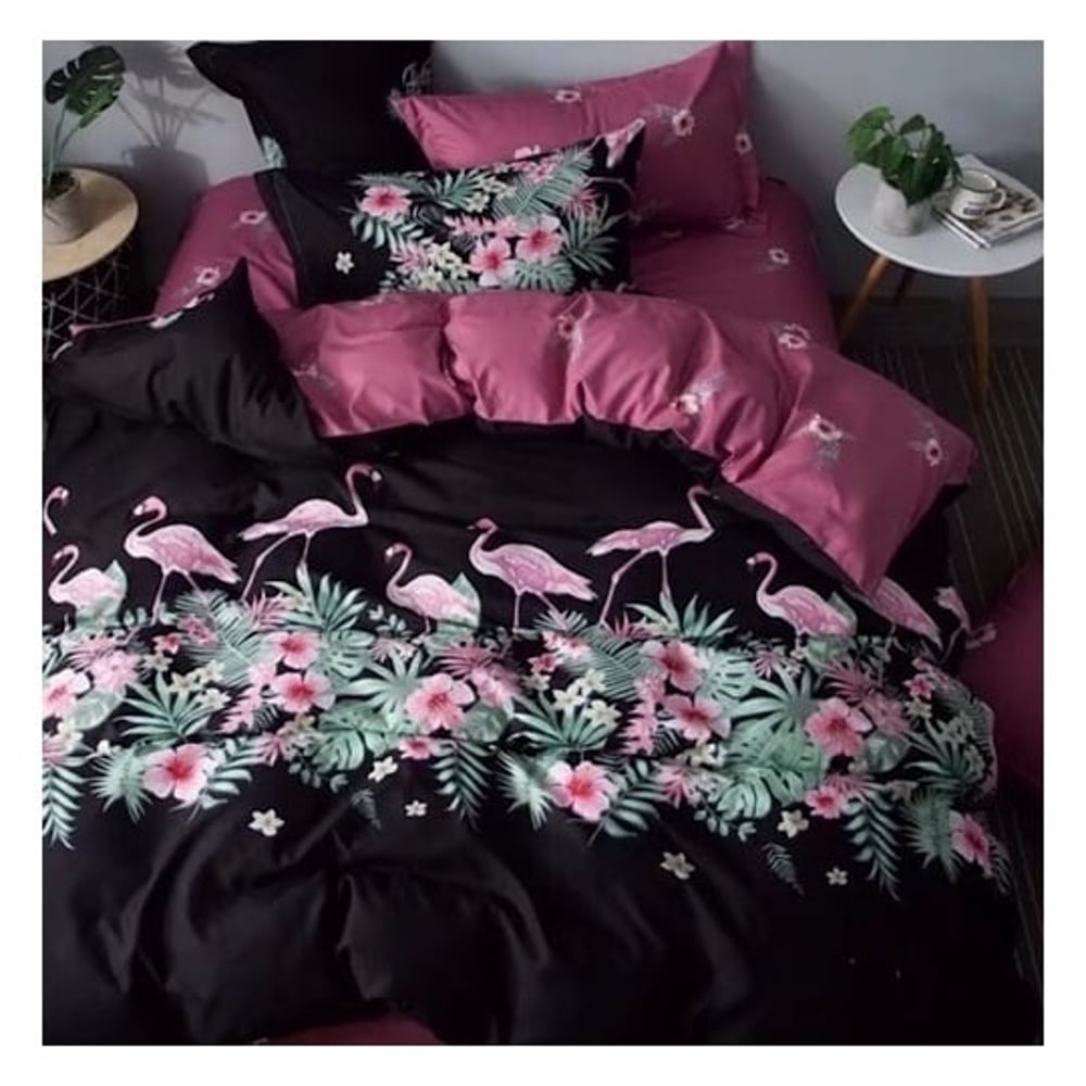 Deals For Less Flamingo Design King 6 pcs Comforter Set