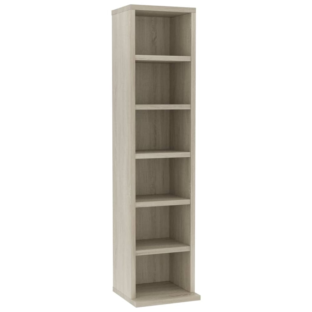 Vidaxl Cd Cabinet Sonoma Oak 21x20x88 Cm Engineered Wood Vidaxl Cd Cabinet Sonoma Oak 21x20x88 Cm Engineered Wood