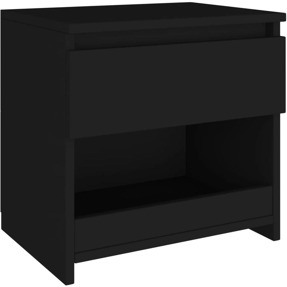 Vidaxl Bedside Cabinet Black 40x30x39 Cm Chipboard Vidaxl Bedside Cabinet Black 40x30x39 Cm Chipboard