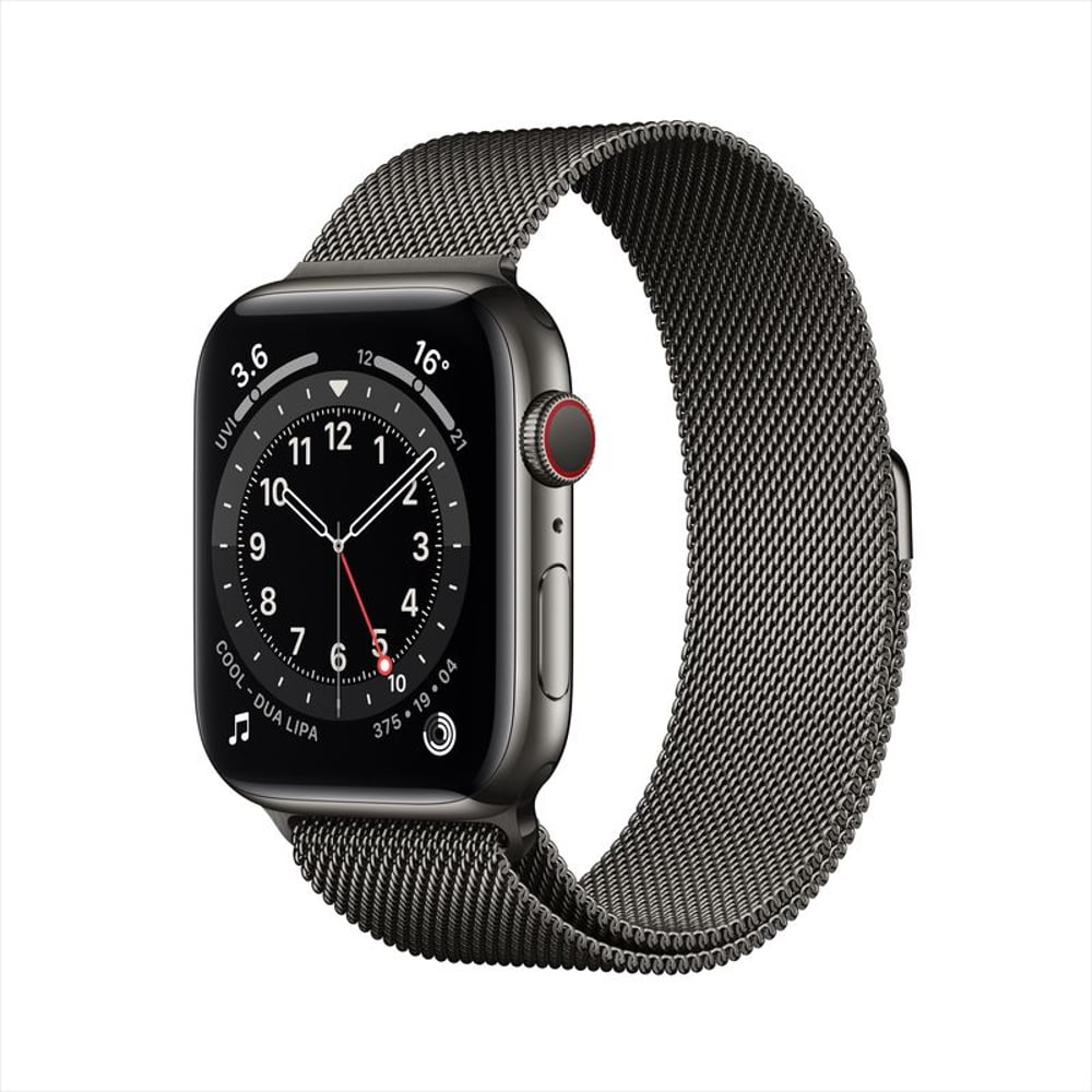 Apple Watch Series 6 GPS+Cellular 44mm Graphite Stainless Steel Case with Graphite Milanese Loop Apple Watch Series 6 GPS+Cellular 44mm Graphite Stainless Steel Case with Graphite Milanese Loop