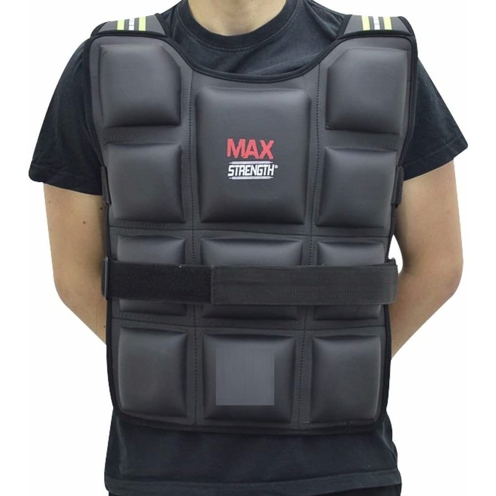 New MAXSTRENGTH Weighted Vest Jacket -10Kg- Weight-Running-Training-Weight Loss Jacket-Workout-Exercise Weighted Vest Gym Fitness Training Workout