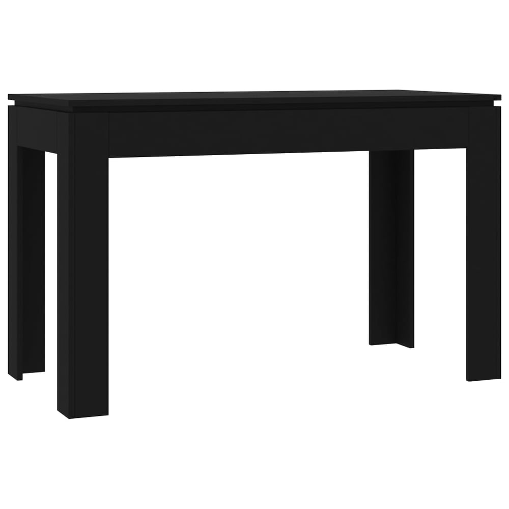 Vidaxl Dining Table Black 120x60x76 Cm Engineered Wood